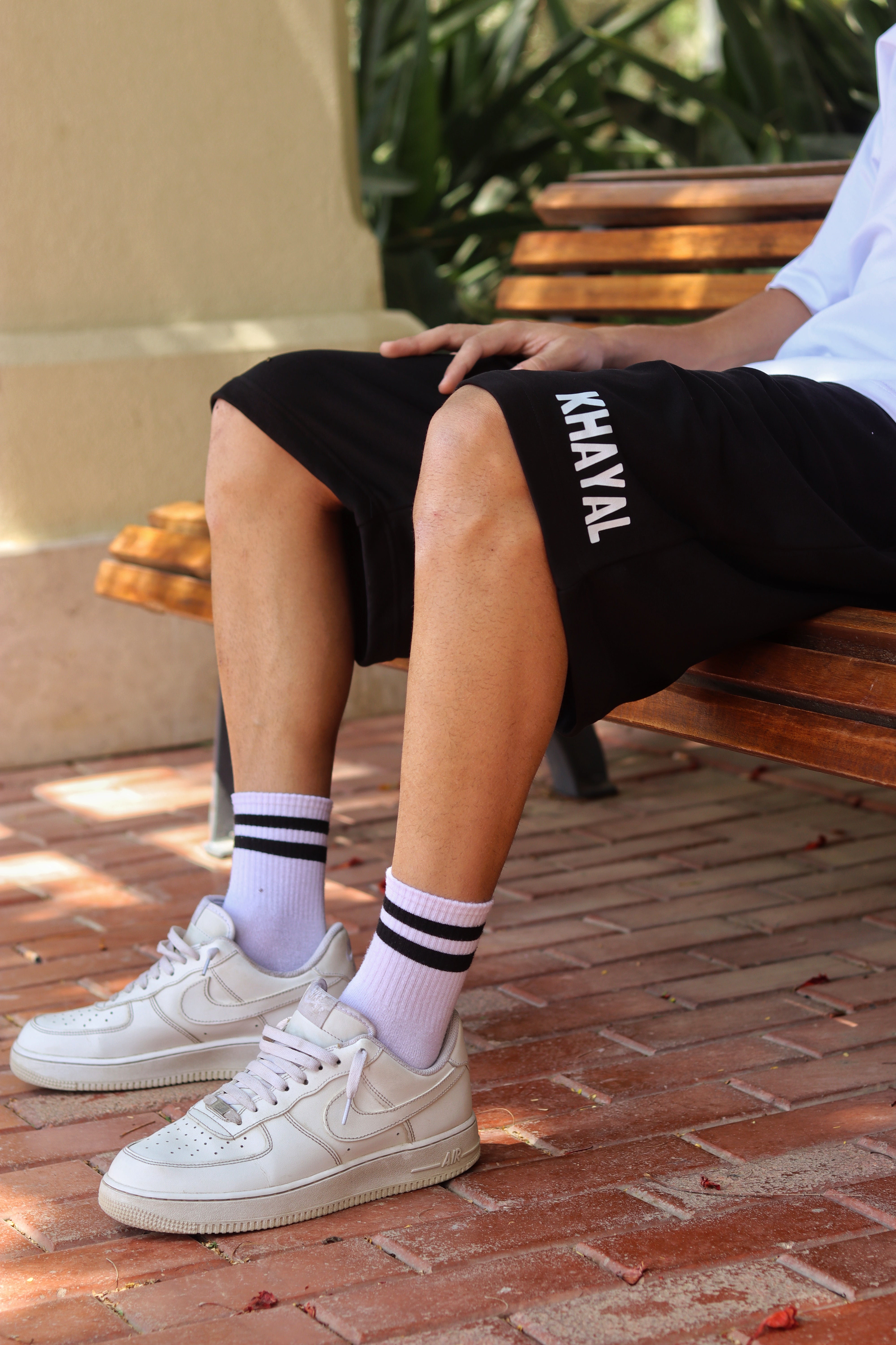 "Khayal" black shorts