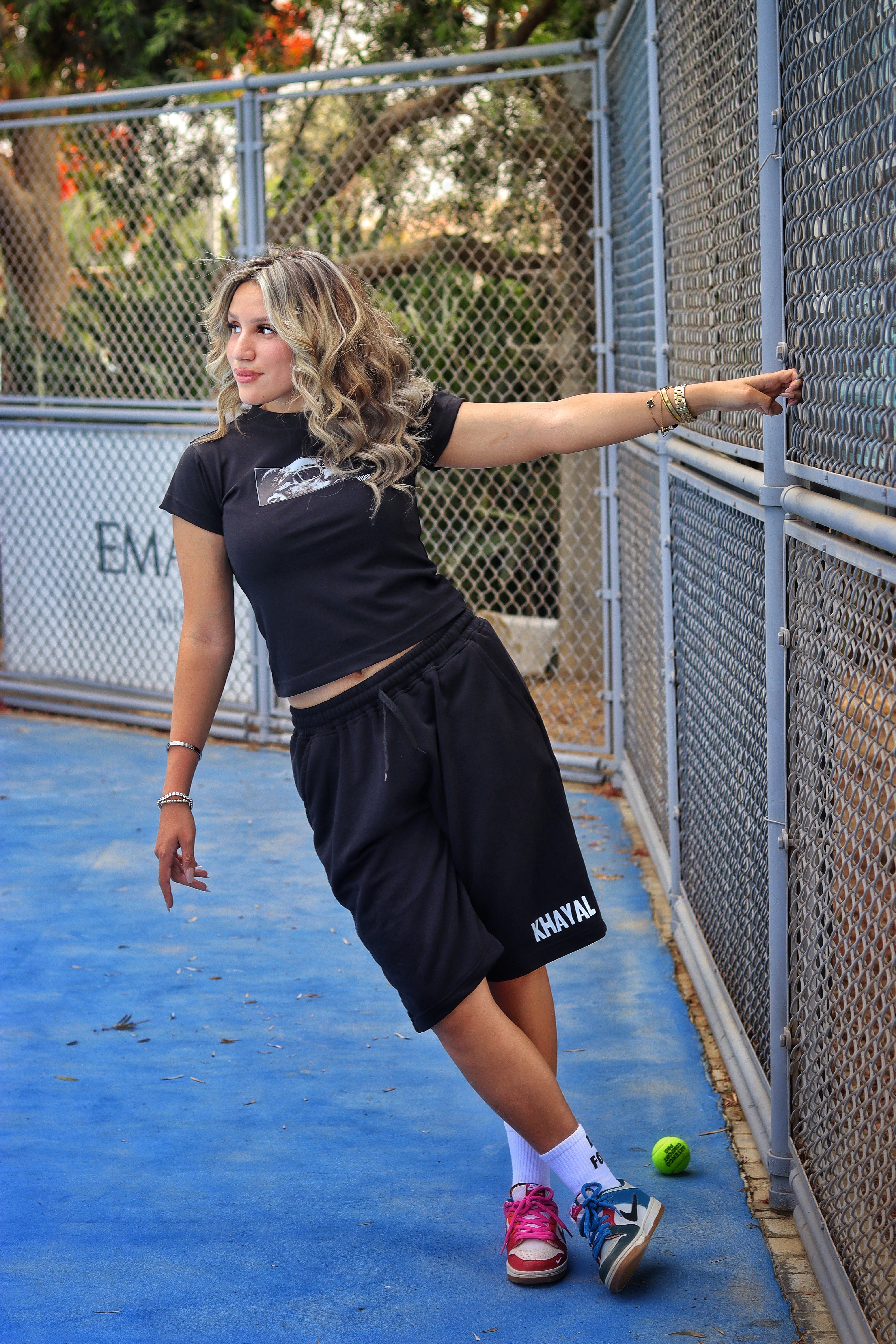 "Khayal" black shorts