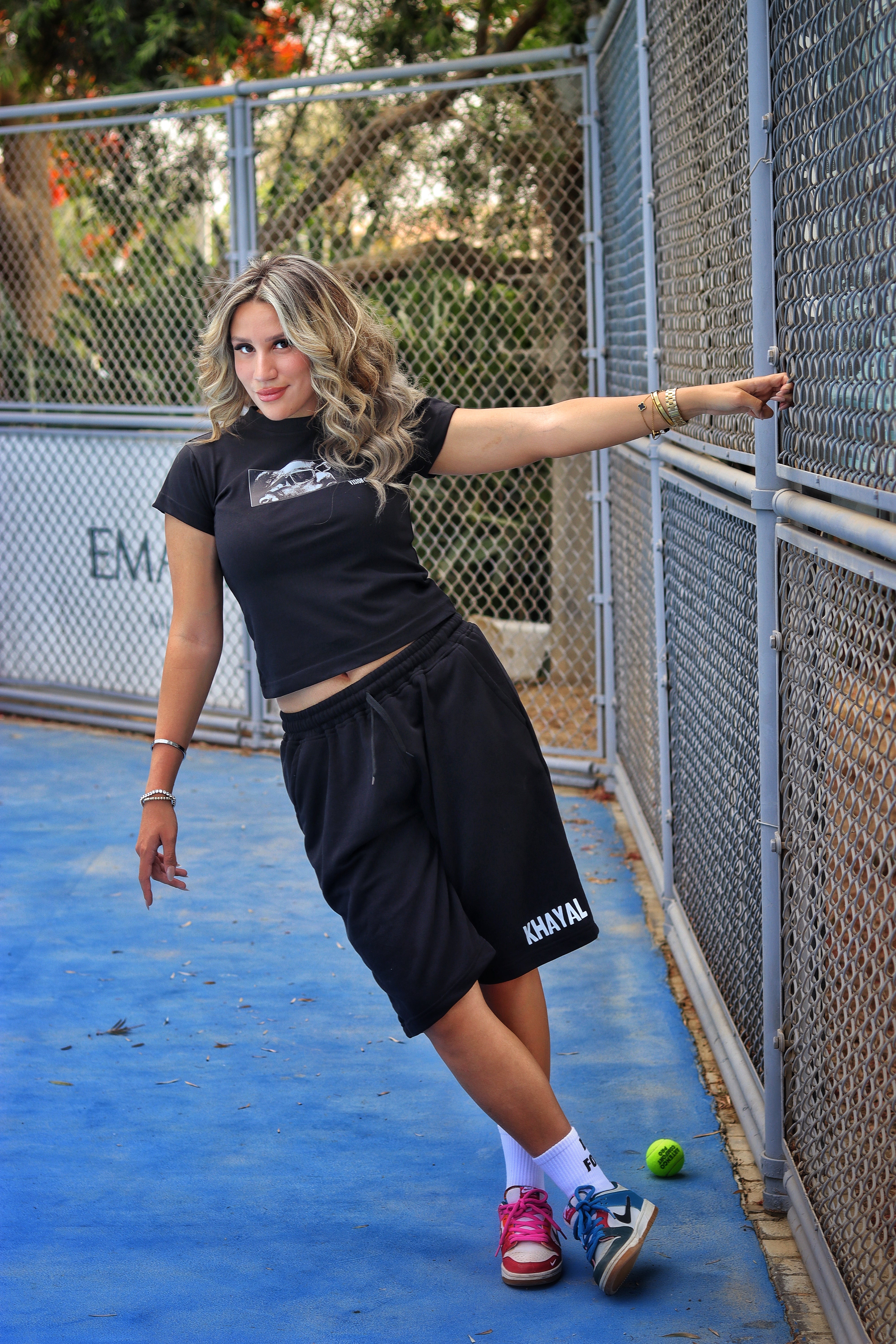"Khayal" black shorts