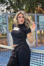 "Khayal" black baby tee