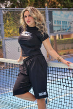 "Khayal" black baby tee