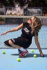 "Khayal" black baby tee