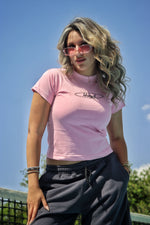 "Khayal" pink baby tee