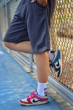 "Khayal" gray shorts